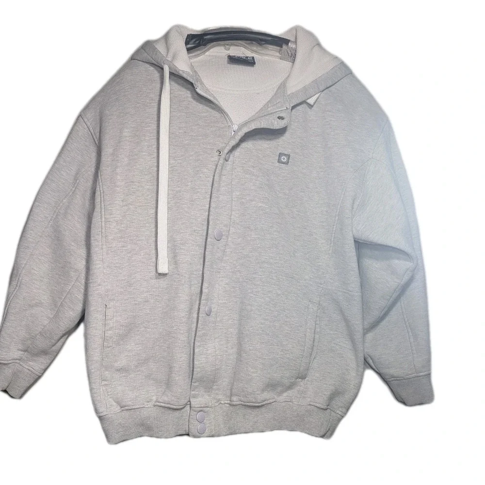 Southpole Y2K Men's Hoodie Zip & snap Sz XL VTG Sweater Skater Streetwear Active - Picture 2 of 11